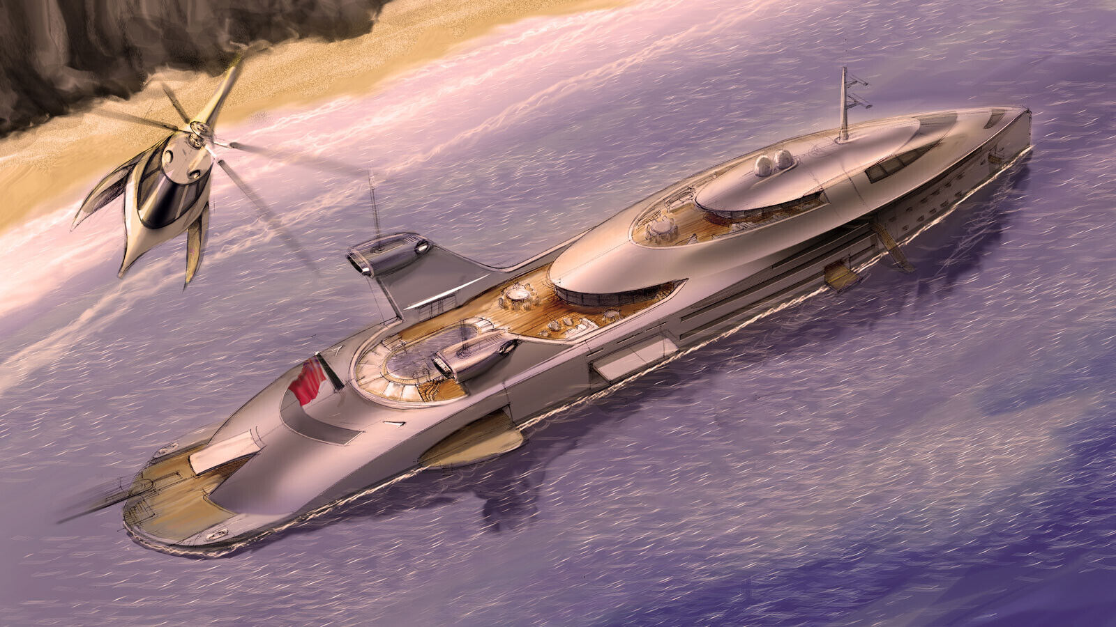 'Mad Max' superyacht concept powered by airplane jet engines